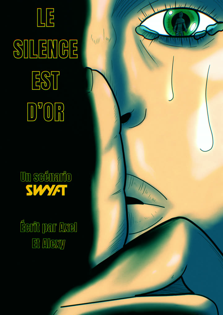 Affiche du Silence est d'Or, un visage de profil