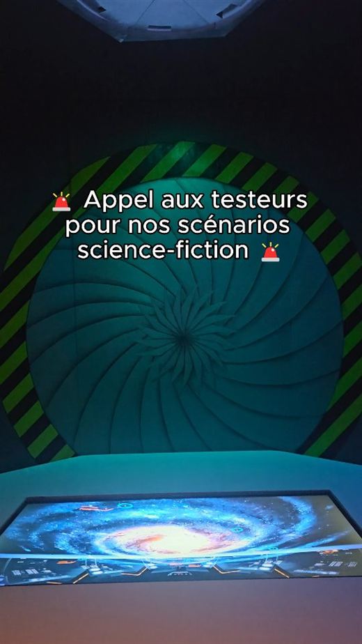 La porte en iris du Vaisseau, avec la table-galaxie au premier plan